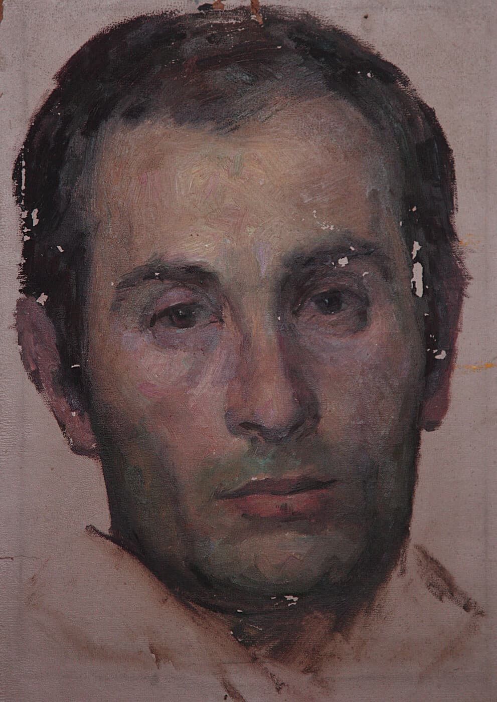 Portrait of Georgian painter Getman Topuria