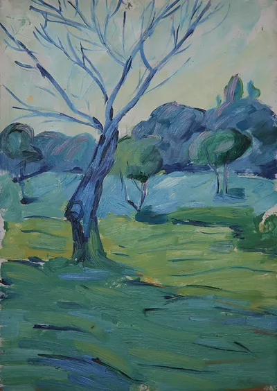 Artwork by Getman Topuria, 1978, Pastel on Paper