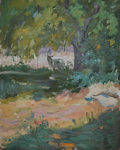 Artwork by Getman Topuria, 1974, Watercolor