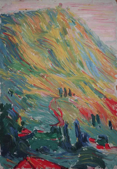 Artwork by Getman Topuria, 1995, Acrylic