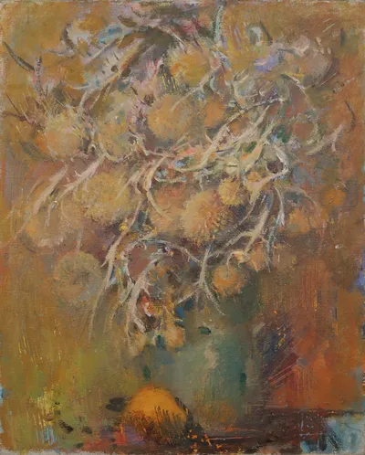 Artwork by Getman Topuria, 1973, Oil on Cardboard