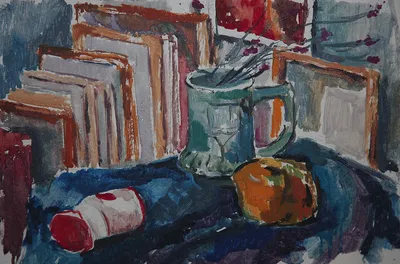 Artwork by Getman Topuria, 2008, Oil on Cardboard