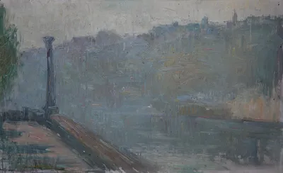 Artwork by Getman Topuria, 1989, Oil on Cardboard