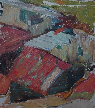 Artwork by Getman Topuria, 1992, Oil on Canvas