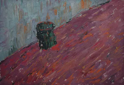 Artwork by Getman Topuria, 2001, Oil on Cardboard