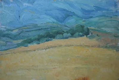 Artwork by Getman Topuria, 1983, Oil on Cardboard