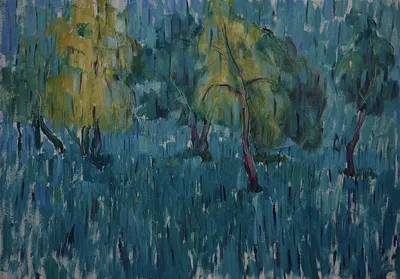 Artwork by Getman Topuria, 2003, Oil on Cardboard