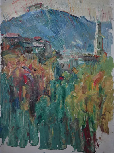 Artwork by Getman Topuria, 2009, Oil on Cardboard