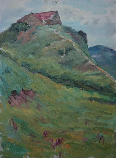 Artwork by Getman Topuria, 1980, Pastel on Paper