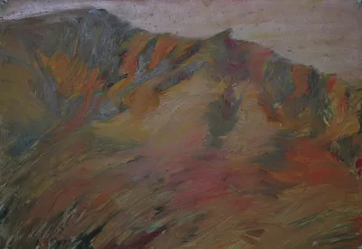 Artwork by Getman Topuria, 1990, Oil on Cardboard