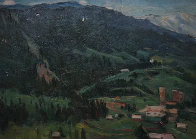 Artwork by Getman Topuria, 1980, Watercolor