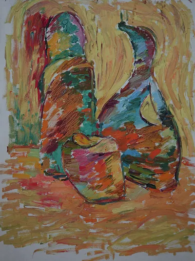 Artwork by Getman Topuria, 1970, Oil on Canvas