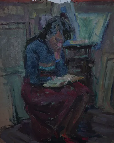 Artwork by Getman Topuria, 1987, Watercolor