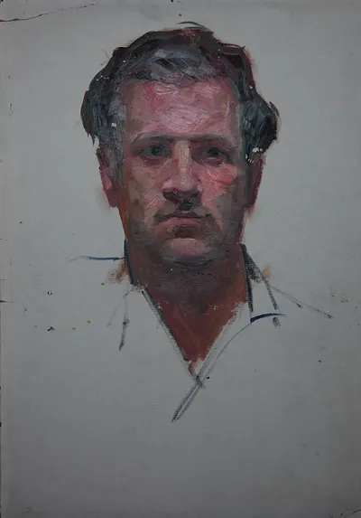 Artwork by Getman Topuria, 1970, Oil on Cardboard