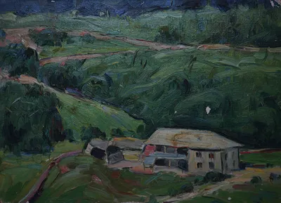 Artwork by Getman Topuria, 1970, Pastel on Paper