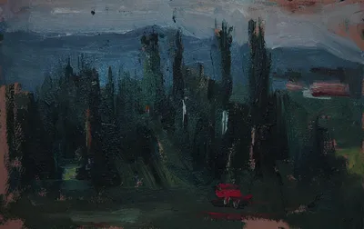 Artwork by Getman Topuria, 1985, Oil on Cardboard