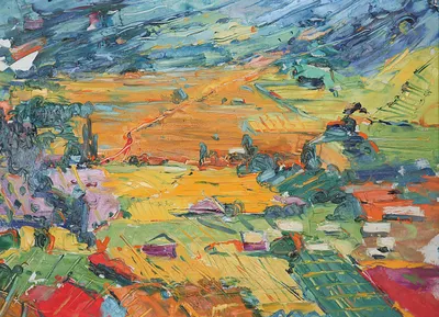 Artwork by Getman Topuria, 1985, Oil on Cardboard