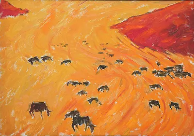 Artwork by Getman Topuria, 1987, Acrylic