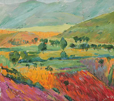 Artwork by Getman Topuria, 1981, Watercolor