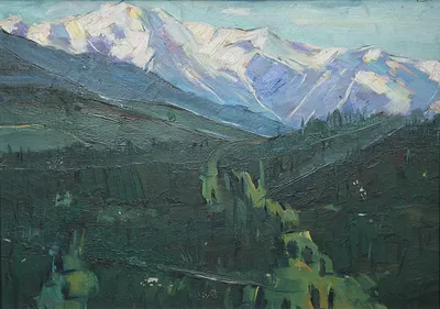 Artwork by Getman Topuria, 2001, Oil on Cardboard