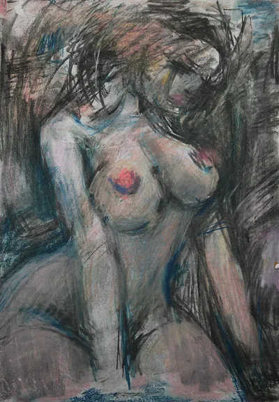 Artwork by Getman Topuria, 1976, Oil on Cardboard