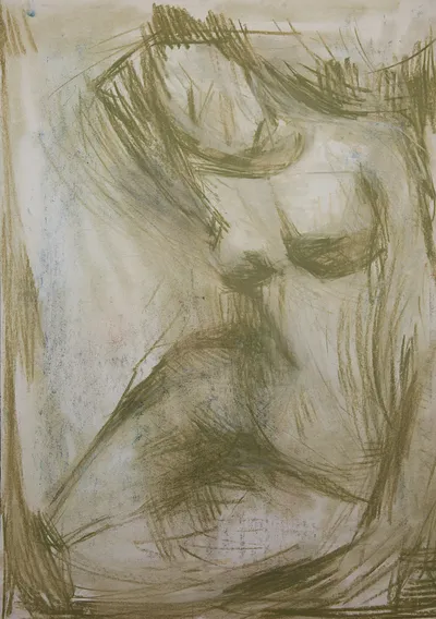 Artwork by Getman Topuria, 1986, Oil on Cardboard