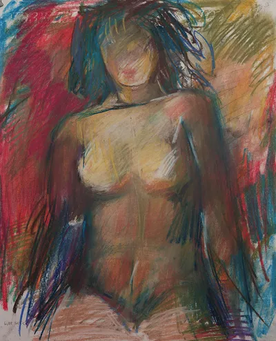 Artwork by Getman Topuria, 1997, Pastel on Paper