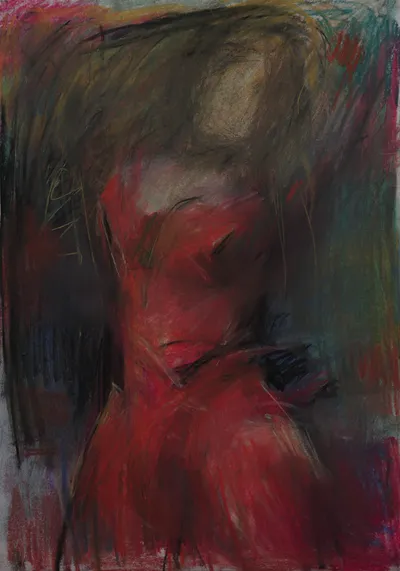 Artwork by Getman Topuria, 1998, Pastel on Paper