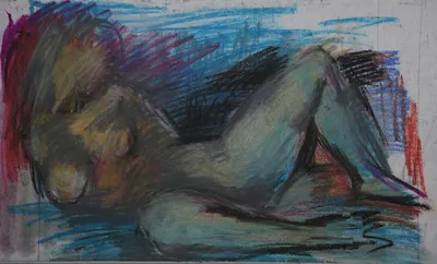 Artwork by Getman Topuria, 1976, Pastel on Paper