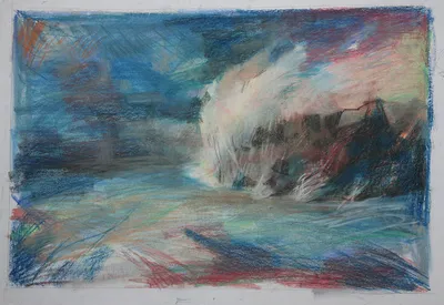 Artwork by Getman Topuria, 1994, Oil on Cardboard