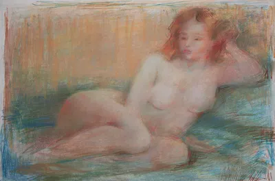 Artwork by Getman Topuria, 1987, Pastel on Paper