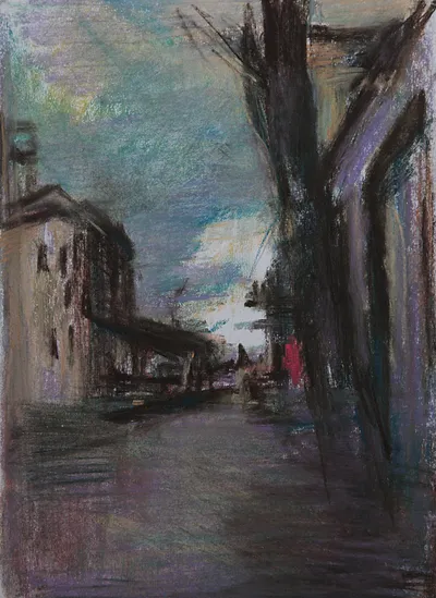 Artwork by Getman Topuria, 1971, Oil on Cardboard