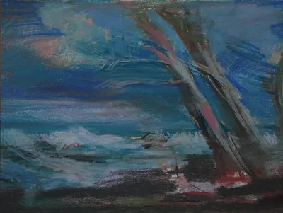 Artwork by Getman Topuria, 1986, Oil on Cardboard