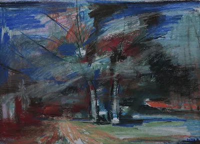 Artwork by Getman Topuria, 1988, Pastel on Paper