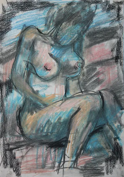 Artwork by Getman Topuria, 1994, Watercolor